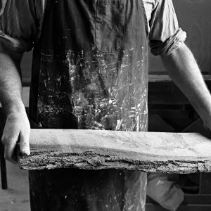 Locally sourced sustainable wood used for hand crafted furniture at HOUT Design in Cumbria