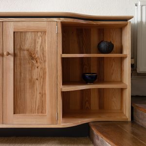 Lovely made to measure solid wood Ash sideboard designed and made in Cumbria by HOUT